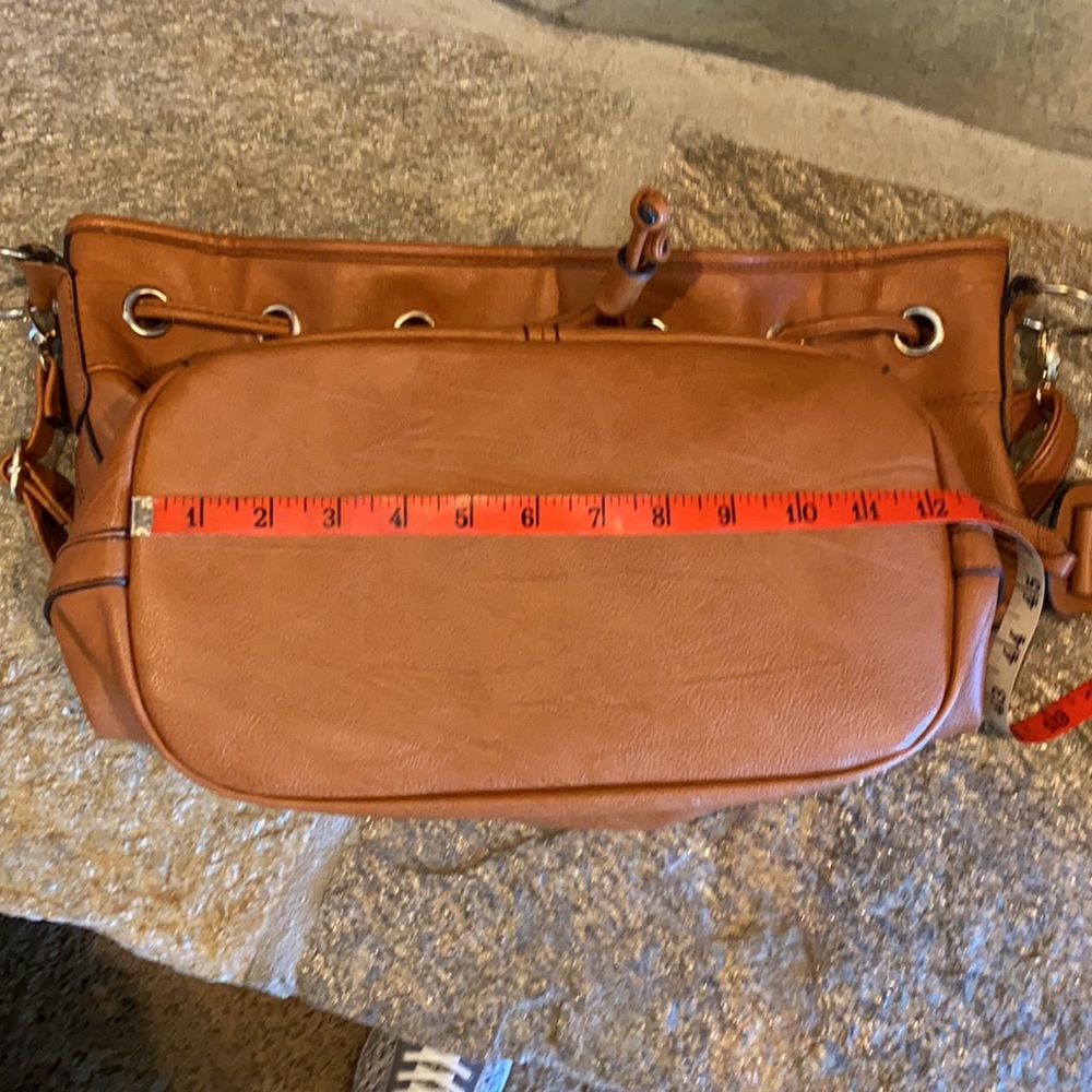 Scarleton Large Drawstring Brown Bag - Picture 10 of 12